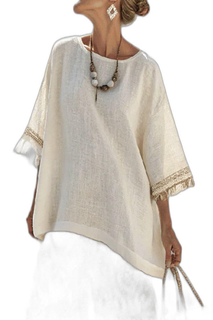 Effortless Geometric Two Piece Set for Women with Wide Leg Flowing Casual Style