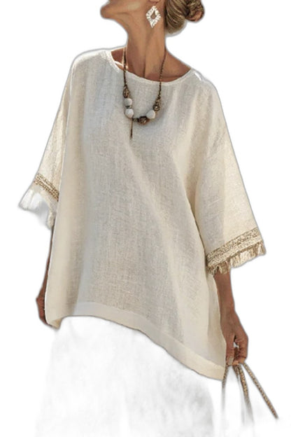 Effortless Geometric Two Piece Set for Women with Wide Leg Flowing Casual Style