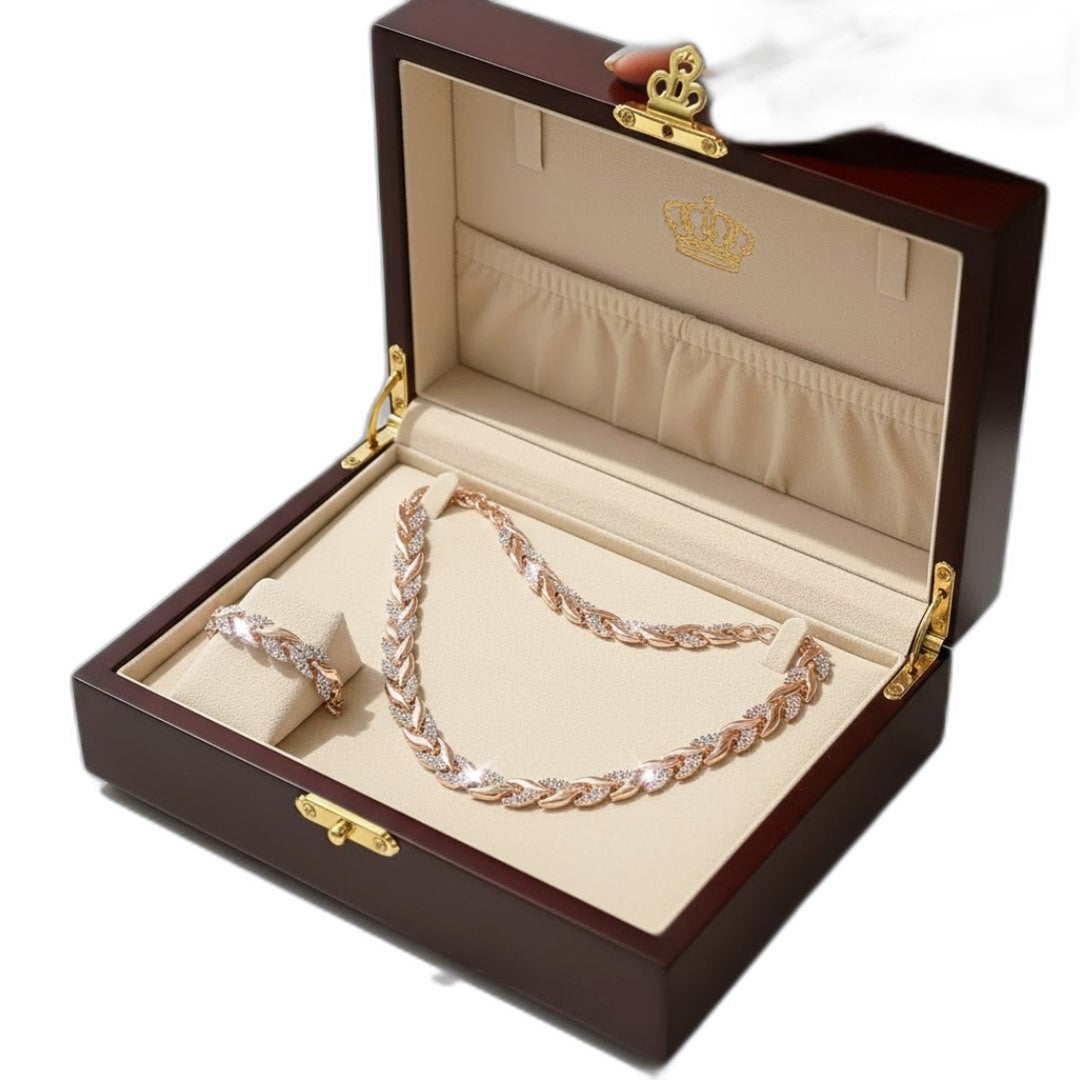Effortless Gold Necklace for Women with Rhinestone Casual Style