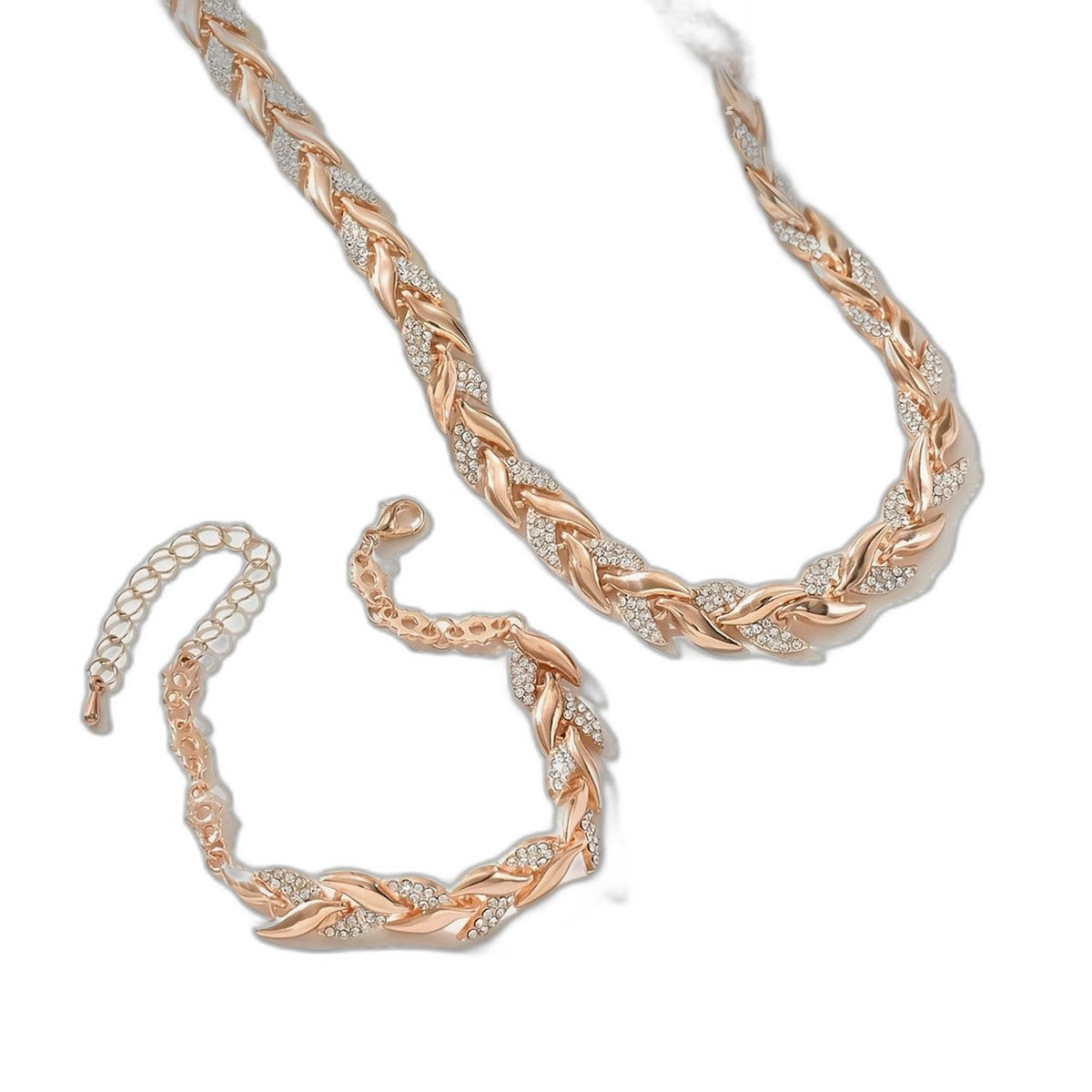 Effortless Gold Necklace for Women with Rhinestone Casual Style