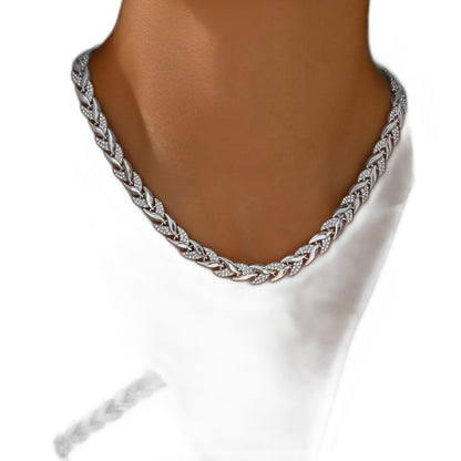 Effortless Gold Necklace for Women with Rhinestone Casual Style