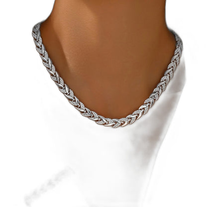 Effortless Gold Necklace for Women with Rhinestone Casual Style