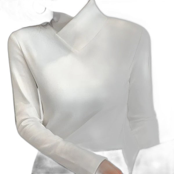 Effortless Green Knit Sweater for Women with Turtleneck Long Sleeve Casual Style
