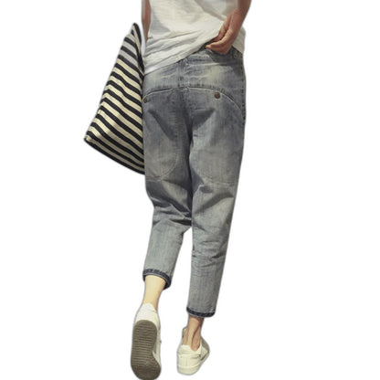 Effortless Grey Denim Jeans for Women with High Waisted Straight Leg Casual Style