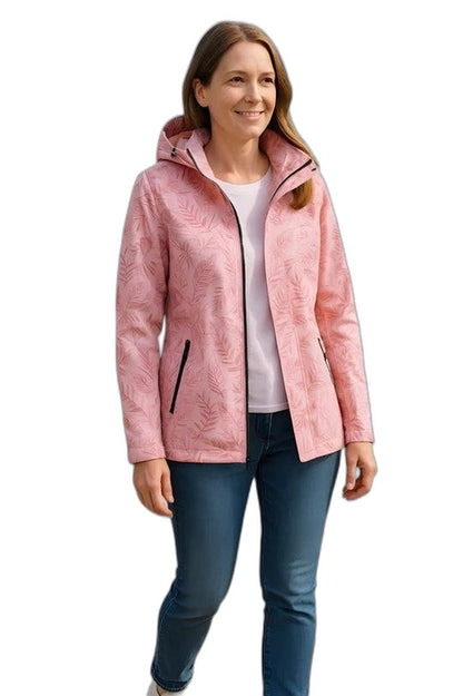 Effortless Grey Jacket for Women with Collared Long Sleeve Pockets Casual Style