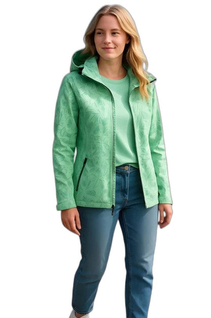 Effortless Grey Jacket for Women with Collared Long Sleeve Pockets Casual Style