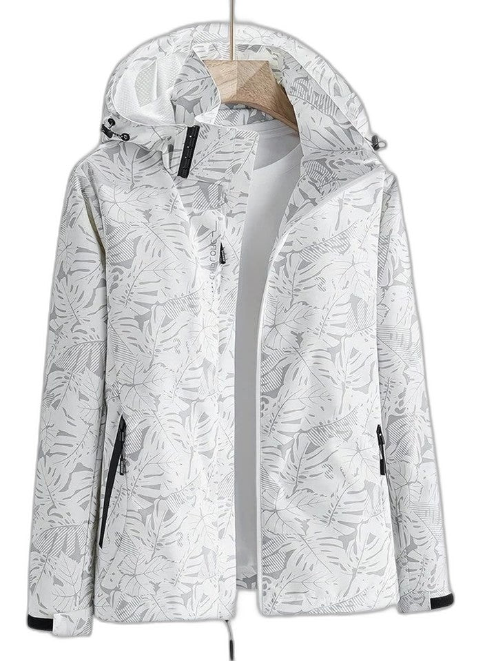 Effortless Grey Jacket for Women with Collared Long Sleeve Pockets Casual Style