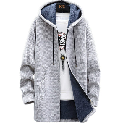 Effortless Grey Knit Cardigan for Women with Long Sleeve Pockets Casual Style