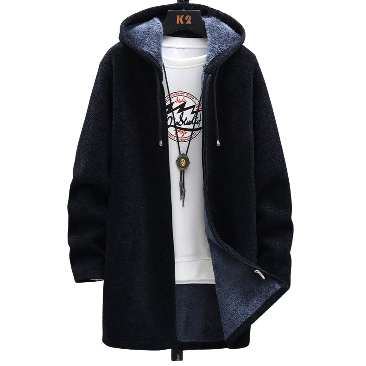 Effortless Grey Knit Cardigan for Women with Long Sleeve Pockets Casual Style