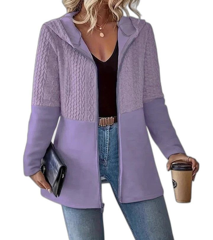 Effortless Grey Knit Cardigan for Women with Long Sleeve Pockets Casual Style