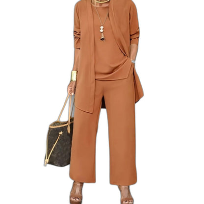 Effortless Grey Two Piece Set for Women with Oversized Casual Style