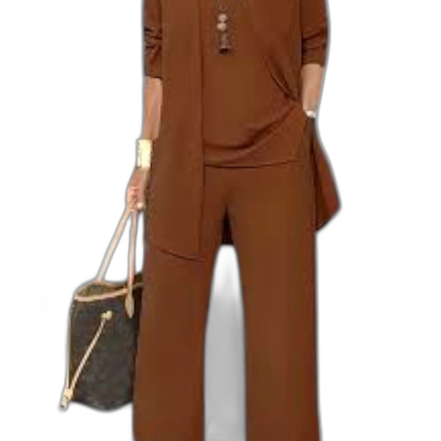 Effortless Grey Two Piece Set for Women with Oversized Casual Style