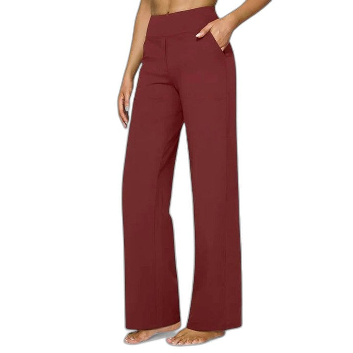 Effortless Grey Wide Leg Pants for Women with High Waisted Casual Style