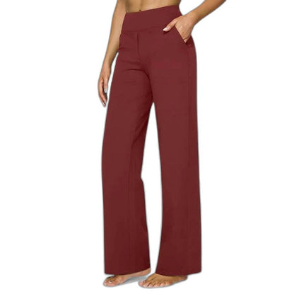Effortless Grey Wide Leg Pants for Women with High Waisted Casual Style
