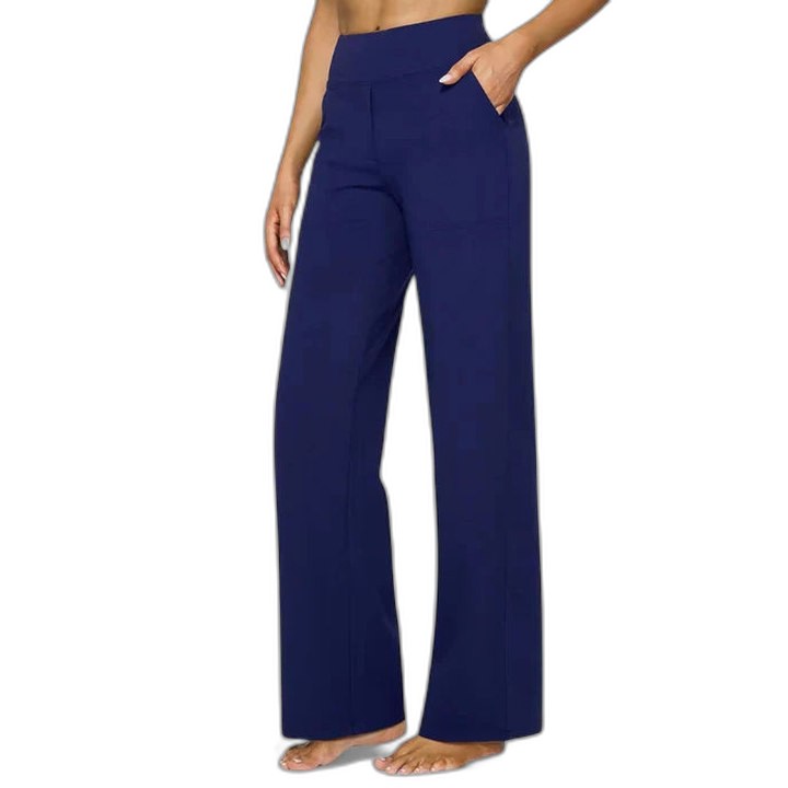 Effortless Grey Wide Leg Pants for Women with High Waisted Casual Style