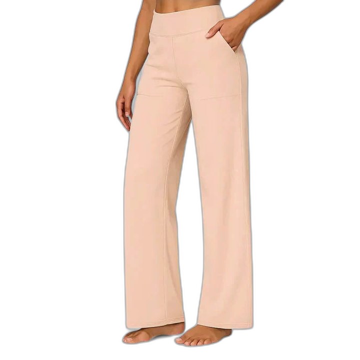 Effortless Grey Wide Leg Pants for Women with High Waisted Casual Style