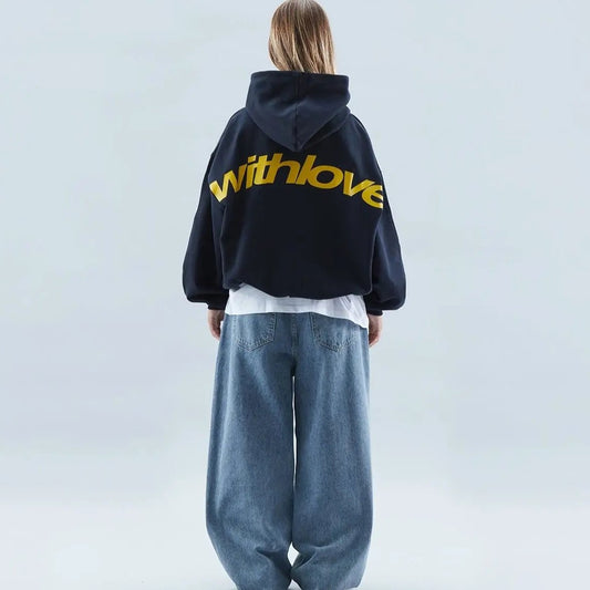 Effortless Hoodie for Women with High Neck Long Sleeve Oversized Casual Style