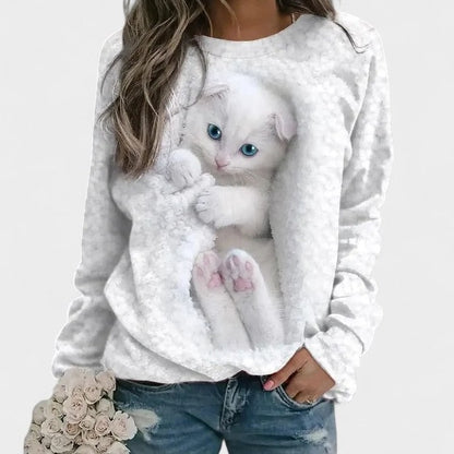 Effortless Knit Sweater for Women with Crew Neck Long Sleeve Casual Style
