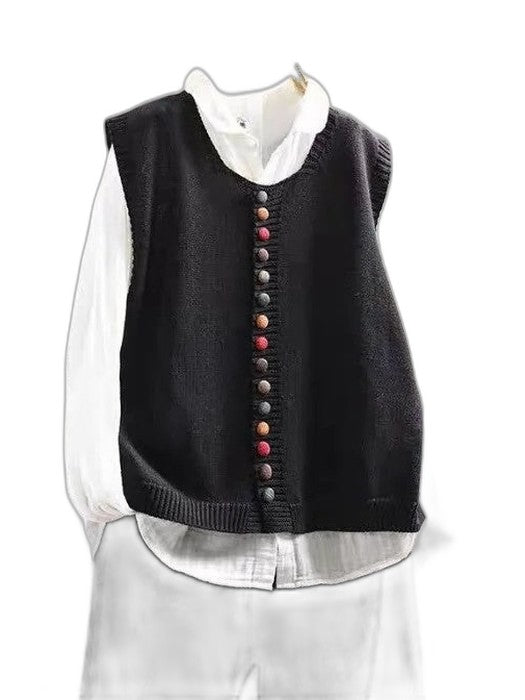 Effortless Knit Two Piece Set for Women with Button Front Casual Style