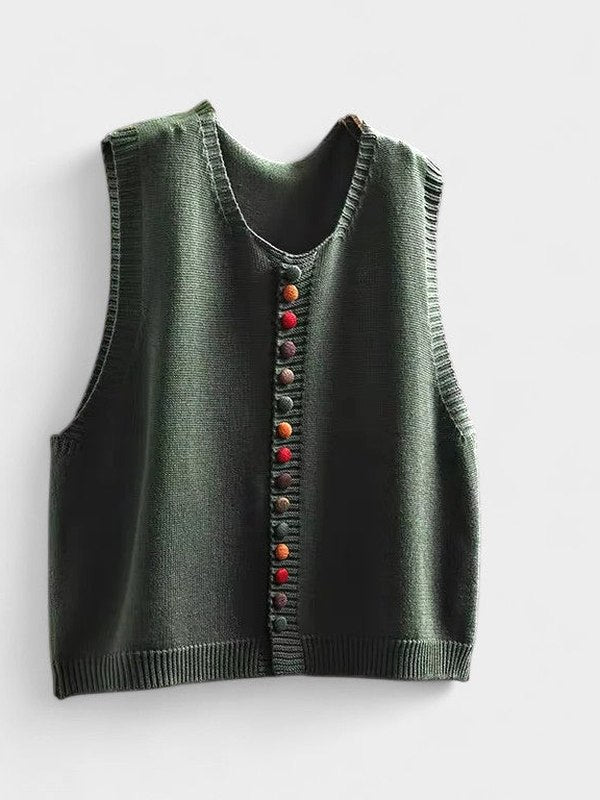 Effortless Knit Two Piece Set for Women with Button Front Casual Style