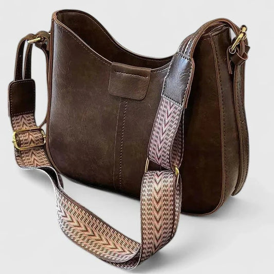 Effortless Leather Crossbody Bag for Women with Chain Strap Shoulder Casual Style