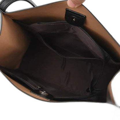Effortless Leather Tote Bag for Women with Shoulder Casual Style