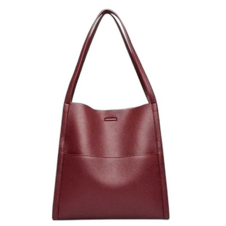 Effortless Leather Tote Bag for Women with Shoulder Casual Style