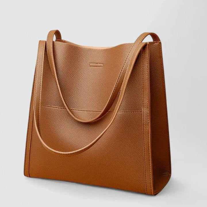 Effortless Leather Tote Bag for Women with Shoulder Casual Style