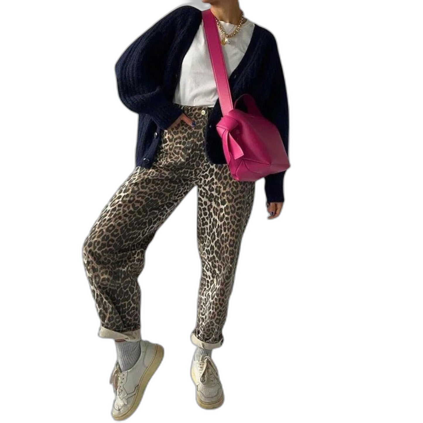 Effortless Leopard Pants for Women with Straight Leg Casual Style