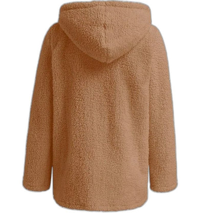 Effortless Navy Jacket for Women with Collared Long Sleeve Pockets Casual Style
