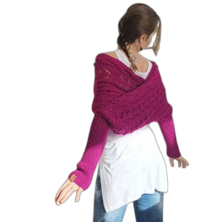 Effortless Olive Knit Scarf for Women with Casual Style