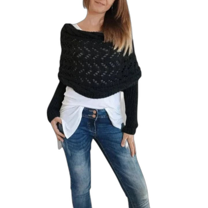 Effortless Olive Knit Scarf for Women with Casual Style