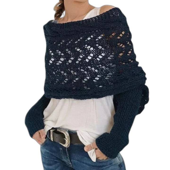 Effortless Olive Knit Scarf for Women with Casual Style