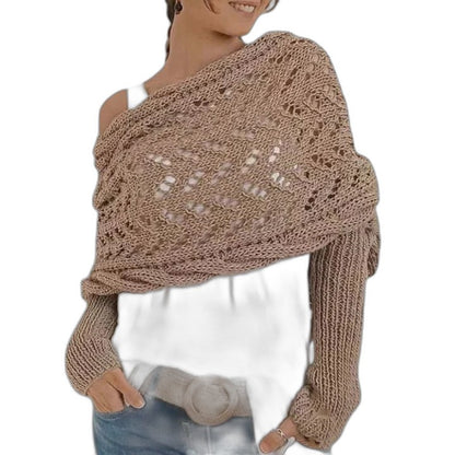 Effortless Olive Knit Scarf for Women with Casual Style