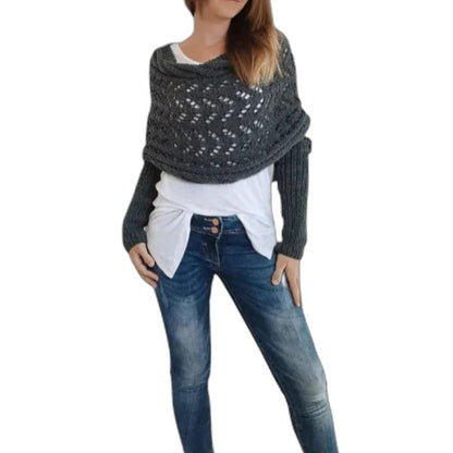 Effortless Olive Knit Scarf for Women with Casual Style