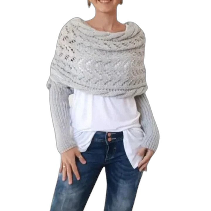 Effortless Olive Knit Scarf for Women with Casual Style