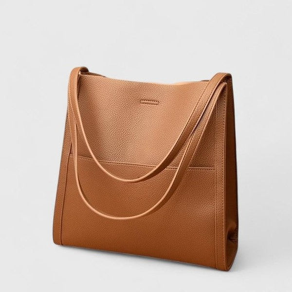 Effortless Olive Leather Tote Bag for Women with Casual Style