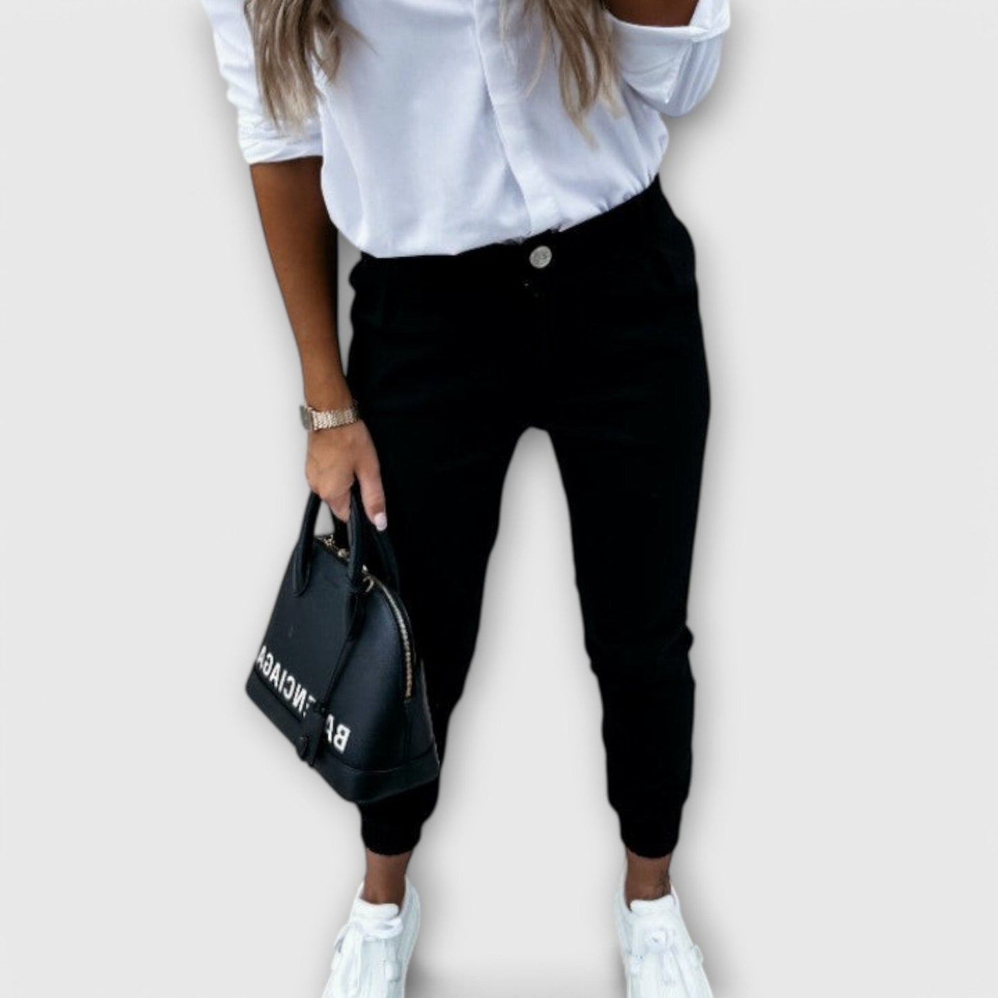 Effortless Olive Pants for Women with High Waisted Straight Leg Casual Style