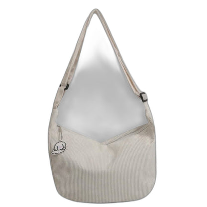Effortless Pink Corduroy Crossbody Bag for Women with Shoulder Casual Style