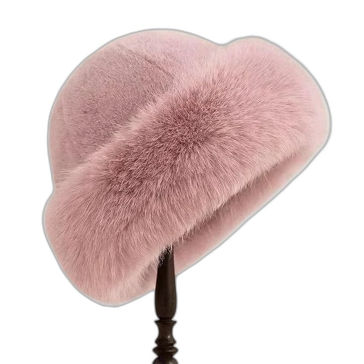 Effortless Pink Hat for Women with Fur Lined Casual Style