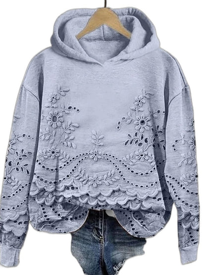 Effortless Pink Hoodie for Women with Long Sleeve Cropped Casual Style