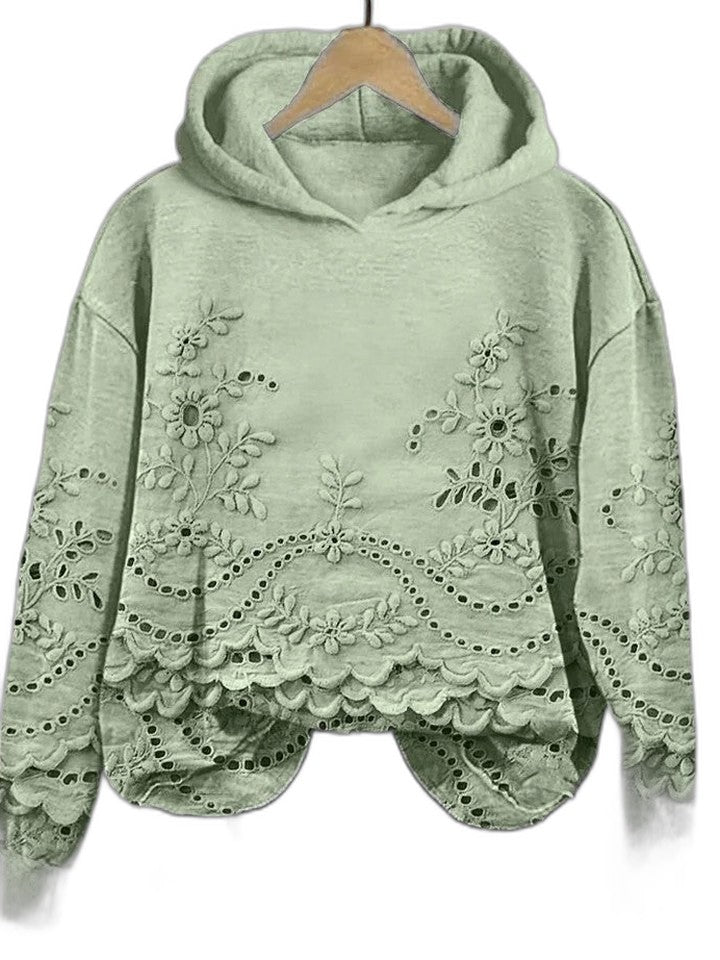 Effortless Pink Hoodie for Women with Long Sleeve Cropped Casual Style