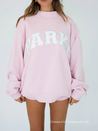Soft Pink with White Letters