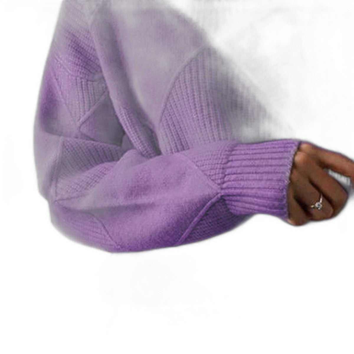 Effortless Pink Knit Sweater for Women with Turtleneck Long Sleeve Oversized Casual Style