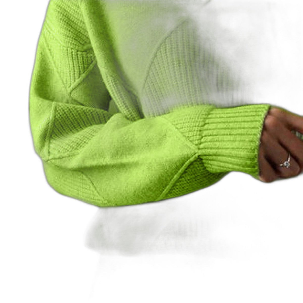 Effortless Pink Knit Sweater for Women with Turtleneck Long Sleeve Oversized Casual Style