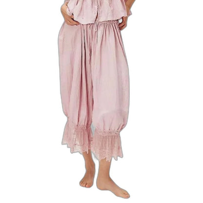Effortless Pink Linen Two Piece Set for Women with Flowing Casual Style