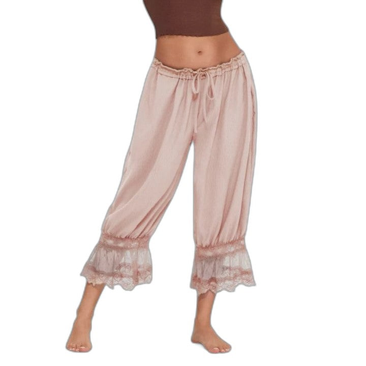 Effortless Pink Linen Two Piece Set for Women with Flowing Casual Style