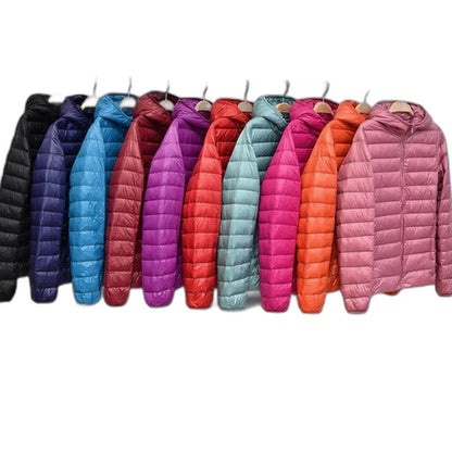 Effortless Puffer Jacket for Women with Long Sleeve Quilted Casual Style