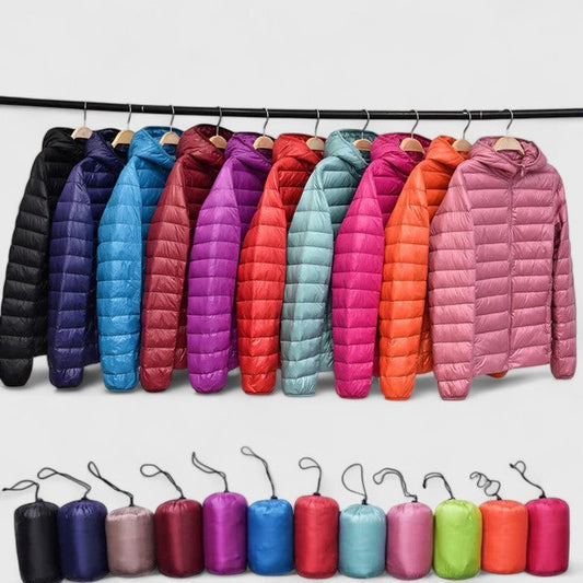 Effortless Puffer Jacket for Women with Long Sleeve Quilted Casual Style