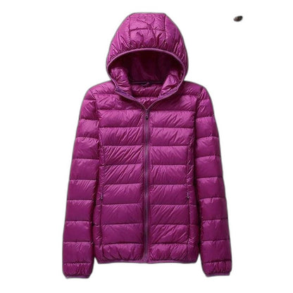 Effortless Puffer Jacket for Women with Long Sleeve Quilted Casual Style